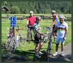 SBC Members relaxing at Flaming Geyser State Park.