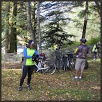 Club members relaxing at Landsburg Park.