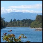 Skagit River between Sedro Woolley and Concrete.